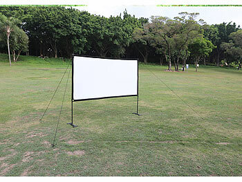 SceneLights Outdoor-Projektionsleinwand mit Gestell und Tasche, 120" / 305cm, 16:9