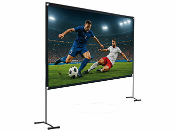 SceneLights Outdoor-Projektionsleinwand mit Gestell und Tasche, 120" / 305cm, 16:9