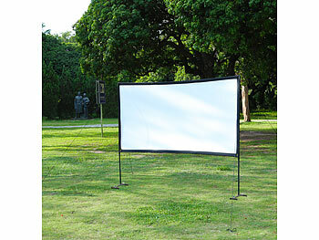SceneLights Outdoor-Projektionsleinwand mit Gestell und Tasche, 120" / 305cm, 16:9