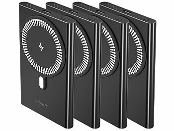 ultraflache Powerbanks, Qi- und MagSafe-kompatibel, USB-C mit Power Delivery