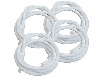 Kabelschutzschläuche: Callstel 4er-Set selbstschließende gewebte Kabelschläuche, zuschneidbar, 3 m