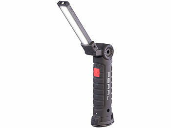 PEARL 4er-Set COB-LED-Arbeitsleuchten mit 360° schwenkbarem Hals 
