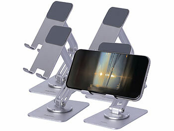 PEARL 4er-Set Verstellbarer Tablet- und Smartphone-Arm, 3 Achsen