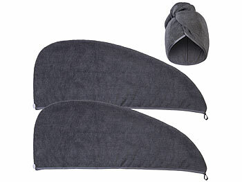 Set di 2 fasce per capelli in microfibra rosa e blu ad asciugatura rapida (24 x 23 cm) per donna e bambino - Asciugamano per sauna | Leroy Merlin