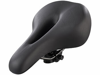 PEARL sports bequeme Fahrradsattel: Ergonomischer Fahrradsattel mit Memory  Foam, inkl. Sattelberzug (Fahrradsattel mit Luftfederung)