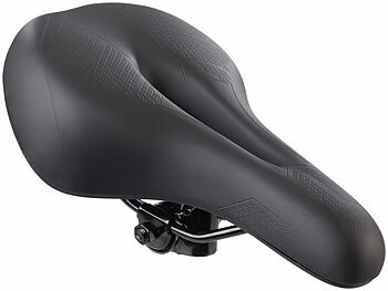 PEARL sports bequeme Fahrradsattel: Ergonomischer Fahrradsattel mit Memory  Foam, inkl. Sattelberzug (Fahrradsattel mit Luftfederung)