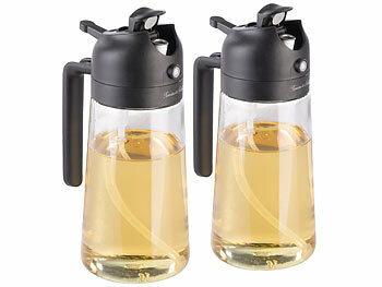 2in1-Ölspender und Ölsprüher aus Glas für Salate und Pfannengerichte 