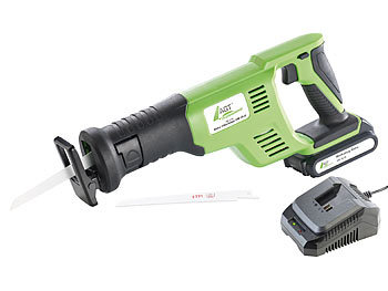 AGT Professional Akku-Säbelsäge-Set AW-18.sl, GS, mit Li-Ion-Akku & Schnell-Ladegerät 