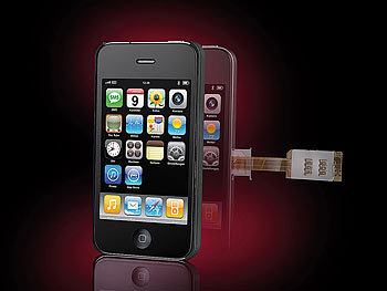 Callstel Dual-SIM-Adapter für iPhone 4/4s, für 2 SIM-Karten (Versandrückläufer)