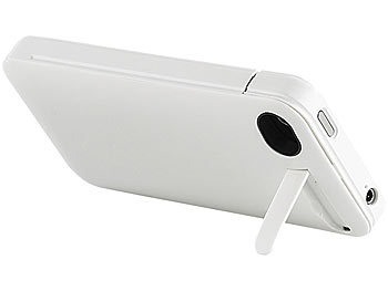 Callstel Schutzcover mit 1400-mAh-Akku für iPhone 4/4s, weiß