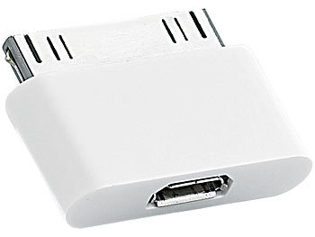Callstel Adapter Dock-Connector-Stecker zu Micro-USB-Buchse