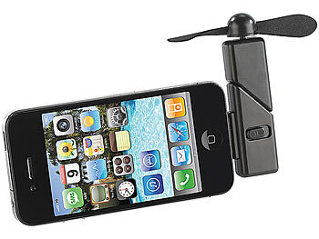 Handy Ventilator iPhone: Callstel Mini-Ventilator für iPhone & iPod touch mit Dock-Connector, 30-polig