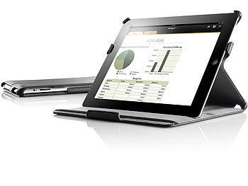 Xcase Premium-Etui mit Stand- und Präsentationsfunktion für iPad 2/3/4