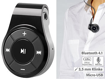 Empfänger, Bluetooth: Callstel Headset-Adapter mit Bluetooth 5.1, Mikrofon & 3,5-mm-Klinke-Anschluss