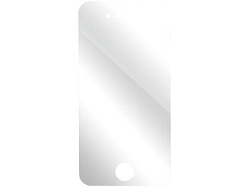 Schutzglas iPhone 4s: Somikon Displayschutz für iPhone 4/4s gehärtetes Echtglas, 9H