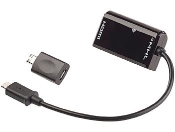 Callstel MHL-Adapter mit Full HD und Fernbedienung