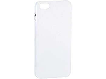 Schutzhülle iPhone: Xcase Ultradünnes Schutzcover für iPhone 5/5s/SE, weiß, 0,3 mm