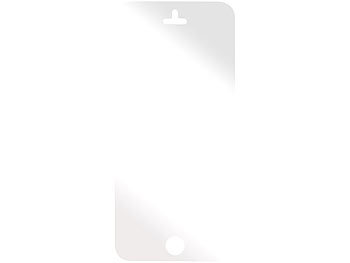 Somikon Displayschutz für iPhone 5/5c/5s/SE gehärtetes Echtglas, 9H