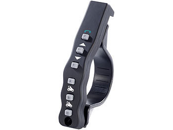 Callstel Motorrad-Intercom-Headset mit Bluetooth, Fernbedienung, 1km Reichweite