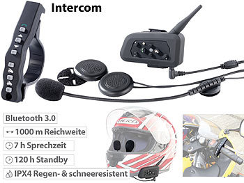 2 FM Radio Bluetooth Motorrad Sprechanlage Sprech Headset T-COMVB Kopfhörer 