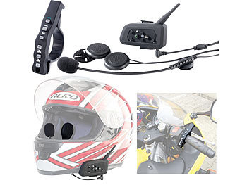 Callstel Motorrad-Intercom-Headset mit 1 km Reichweite (Versandrückläufer)