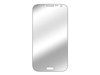 PEARL Displayschutz für Samsung Galaxy Note 2 gehärtetes Echtglas, 9H