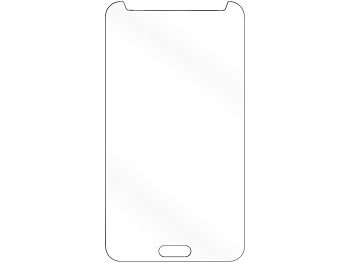Somikon Displayschutz Samsung Galaxy Note 3 gehärtetes Echtglas, 9H