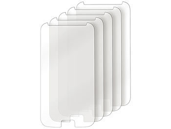 Schutzfolie: Somikon 5er-Pack Displayschutzfolie für Samsung Galaxy S4 mini, matt