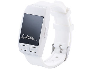 Callstel Freisprech-Armband mit Bluetooth & Lautsprecher, weiß