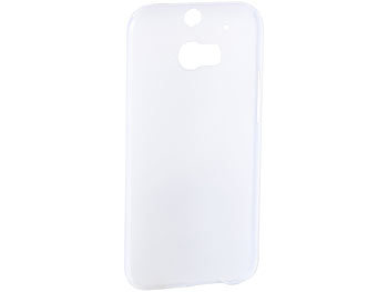 Xcase Ultradünnes Schutzcover für HTC One (M8) weiß, 0,3 mm