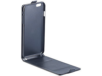 Xcase Stilvolle Klapp-Schutztasche für Apple iPhone 6/s, schwarz