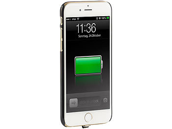 Callstel Induktions-Ladestation & Receiver-Case für iPhone 6/6s, Qi-kompatibel