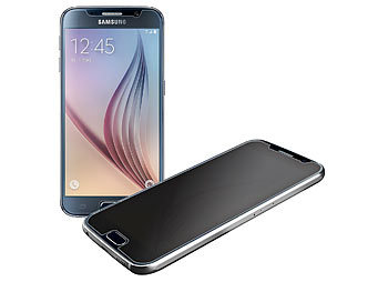 Somikon Displayschutzfolie für Samsung Galaxy S6, privacy