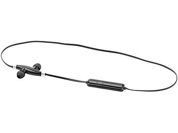 auvisio In-Ear-Stereo-Headset mit Magnetverschluss, Bluetooth 4.1 