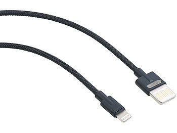 Lade- & Datenkabel USB auf Lightning, zweiseitige Stecker, 100 cm / Iphone Ladekabel