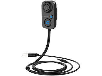 Mikrofon, Bluetooth: Callstel Kfz-Freisprechsystem, Bluetooth 5, Siri- & Google-kompatibel