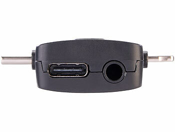 Callstel 2er-Set Mini-Funkmikrofone für USB-C-Geräte, 2,4 GHz, 10 m