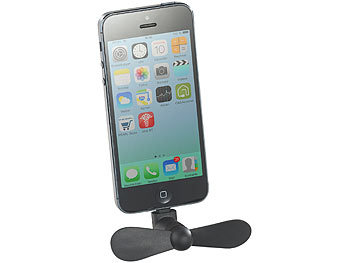 Callstel Mini-Ventilator für 8-Pin-Lightning-Buchse, Apple iPhone, iPad, iPod
