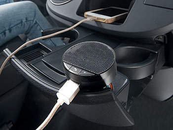Callstel Kfz-Freisprecheinrichtung, Bluetooth, USB 2,1A, Auto-Pairing, Speaker