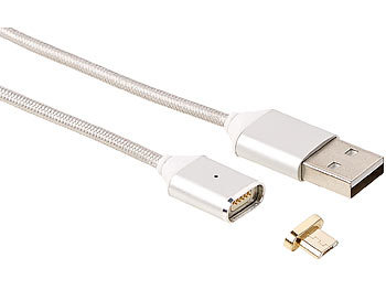 Mit USB-Typ-C-Anschluss Und Micro-USB-Anschluss 2A Bis Zu 480mbps K-S-Trade® Hochwertiges Magnet-Lade-Kabel Sync-Kabel Daten-Kabel Für LG Electronics K10 2018 