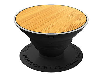 PopSockets Ausziehbarer Sockel und Griff für Smartphones &Tablets - Wood Bamboo
