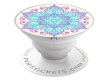 PopSockets Ausziehbarer Sockel und Griff für Handys und Tablets - Flower Mandala