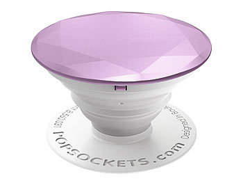 PopSockets Ausziehbarer Sockel und Griff für Handys und  - Lilac Metallic Diamond
