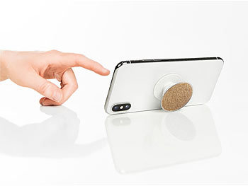 PopSockets Ausziehbarer Sockel und Griff für Handy & Tablet - Saffiano Rose Gold