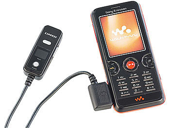 auvisio FM-Transmitter & Freisprecheinrichtung f. Sony-Ericsson-Handys