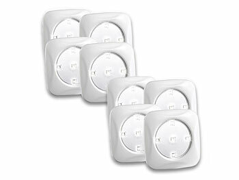 Lunartec Batterielampe: 8er-Set LED-Lichter 