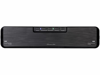 Rosenstein & Söhne 2in1-Vakuumierer mit 10 Folien je 20x25cm und 20 Folien je 22x21 cm