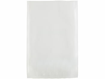 Rosenstein & Söhne 2in1-Vakuumierer mit 10 Folien je 20x25cm und 20 Folien je 22x21 cm