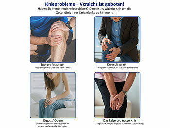 Knie-Massagegerät mit Infrarotwärme und Vibrationsmassage 