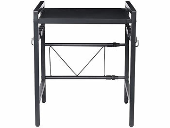 Carlo Milano Ausziehbares Mikrowellenregal, 40 - 64 cm, 2-stufig höhenverstellbar